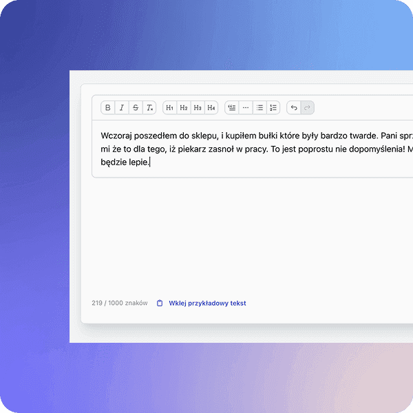 Text corrector editor preview